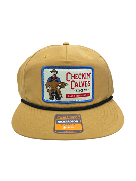 Rancho Relaxo Hat Co - 256 Checkin' Calves Mustard