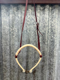 Lariat Noseband with Rawhide Covered Nosepiece