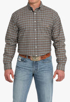 Cinch Men's Western Shirt - Neutral Plaid (MTW1242002)