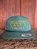 B Rural Co - Cattleman's Cattle Green Fabric Back
