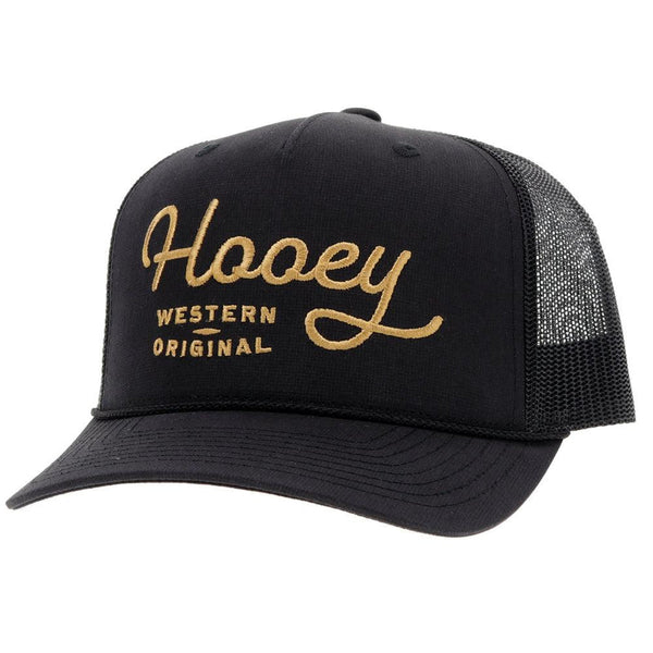 Hooey - OG Black with Gold Stitching