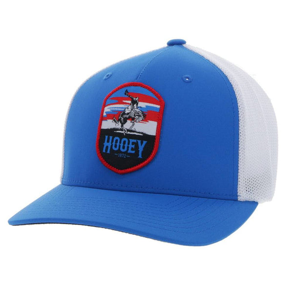 Hooey FlexFit Cap - Cheyenne Blue/White