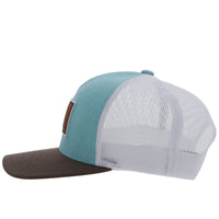 Hooey - Doc Aqua/White/Brown Cap