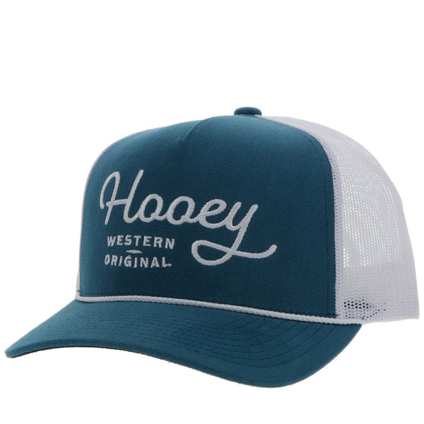 Hooey Youth Cap -OG Teal with White Stitching