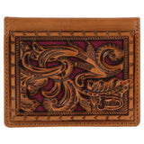 Justin Bifold Wallet - Maroon Inlay