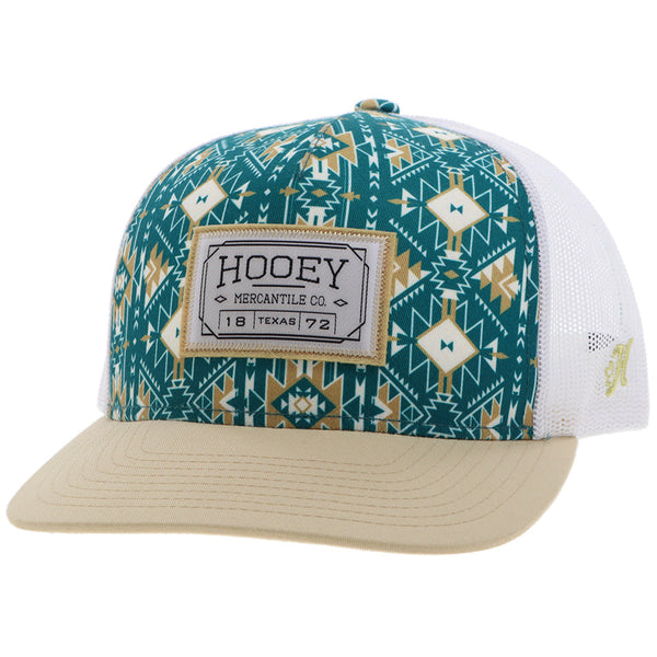 Hooey Doc Cap - Teal/Tan Aztec