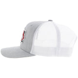 Hooey - Diamond Grey/White 6 Panel Trucker
