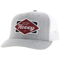 Hooey - Diamond Grey/White 6 Panel Trucker