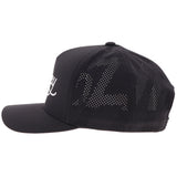 Hooey OG Cap - Black/ White Stitching