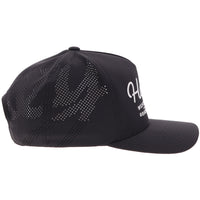 Hooey OG Cap - Black/ White Stitching