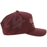 Hooey OG Cap - Maroon/Gold Stitching