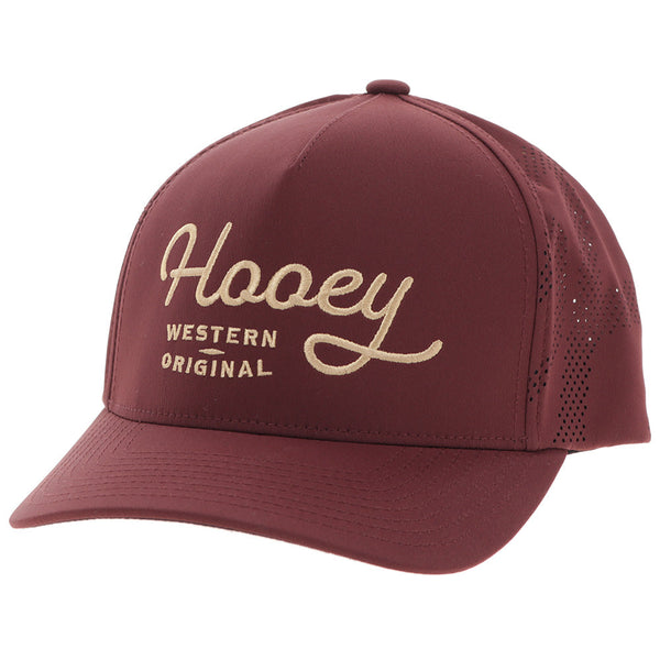 Hooey OG Cap - Maroon/Gold Stitching