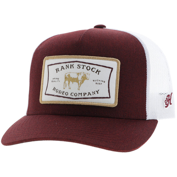 Hooey - Rank Stock Maroon/White