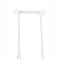 White Braided Rope Curb Strap