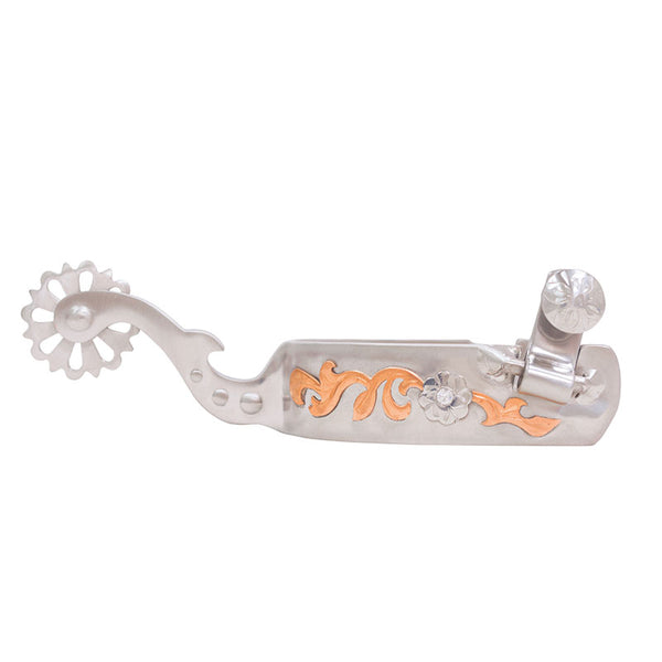 Silver Spur with Copper Trim & Crystal Stones - Medium Cup