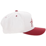 Hooey Cap - Mark Out White/Maroon