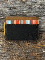 Men's Leather Wallet - Serape Inlay Card Wallet