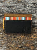 Men's Leather Wallet - Serape Inlay Card Wallet