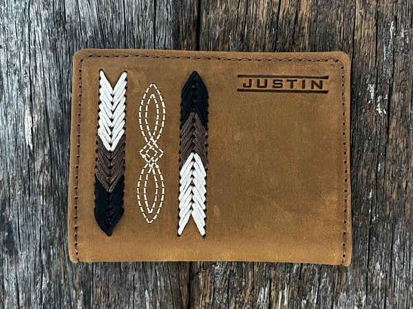 Men's Leather Wallet - Card Wallet with Stitching