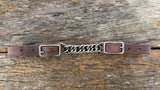 Dutton Leather Twisted Chain Curb Strap