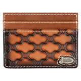Justin Slim Card Wallet - Barbed Wire Embossed