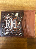 Red Dirt Hat Co Bifold Card Case - Tooled With Ivory Inlay