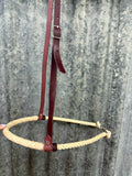 Lariat Noseband with Rawhide Covered Nosepiece
