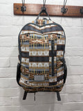 Hooey Rockstar Backpack Charcoal/Tan with Comanche Pattern