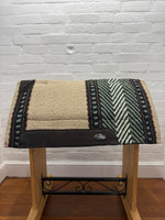 Ortho Equine Saddle Blanket - Bar 8 Light Brown & Sage