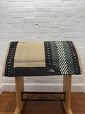 Ortho Equine Saddle Blanket - Bar 8 Light Brown & Sage