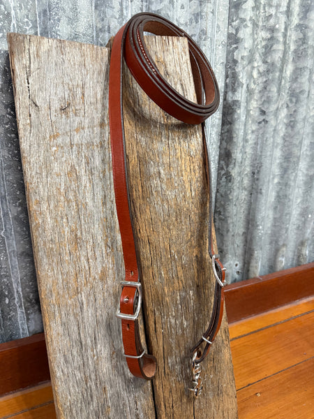 Smooth Leather Roping Rein