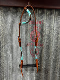 Beaded Leather One Ear Headstall (TCC74060)