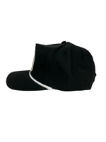 Silver Spur Hat Co - Black Buckskin White Rope Cap
