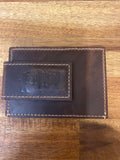 Red Dirt Hat Co Card Case - Basketweave With Bone Inlay