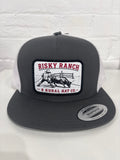 B Rural Co Cap - Risky Ranch Grey / White Mesh Back