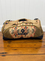Hooey Competitor Duffle Bag - Tan/Navy Aztec