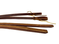 8" X 5/8" Leather Weighted Split Reins