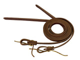 8" X 5/8" Leather Weighted Split Reins