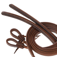 8" X 5/8" Leather Weighted Split Reins