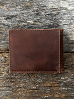 Men's Leather Wallet - Card Wallet with Cash Clip