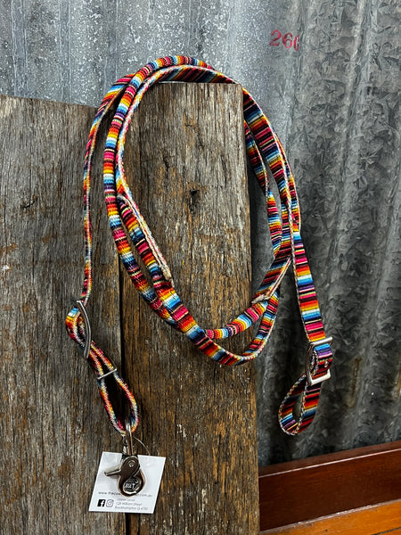 Nylon Contest Reins - Serape