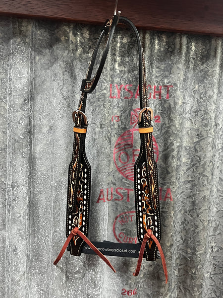 Wildwood Tooled Leather One Ear Headstall