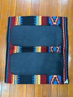 Ortho Equine Saddle Blanket - Firecracker Black & Red