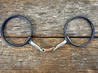 Dutton "R" O-Ring Snaffle Bit - Three Piece Dog Bone (R-19)