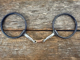 Dutton "R" O-Ring Snaffle Bit - Three Piece Dog Bone (R-19)