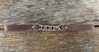 Dutton Leather Twisted Chain Curb Strap