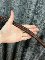 8" X 5/8" Leather Weighted Split Reins