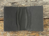 Men's Leather Wallet - Card Wallet with Serape Inlay