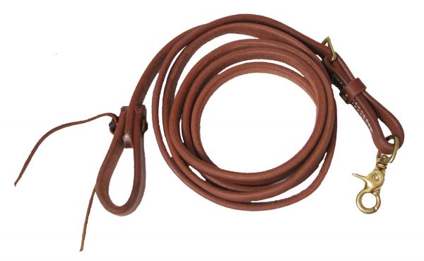 Harness Leather Adjustable Roping Reins