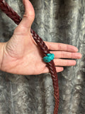Braided 5/8" Barrel Reins - Turquoise